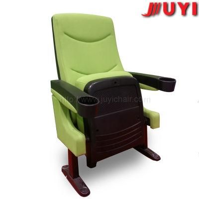 Jy-616 Factory Price Fabric Chair with Arm Chair with Cup Holder for Sale Plastic Armrest Chair