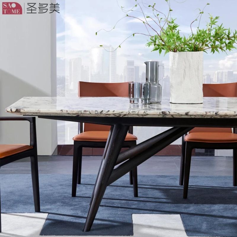 Italian Style Marble Dining Table for Modern Hot Selling Families and Hotels