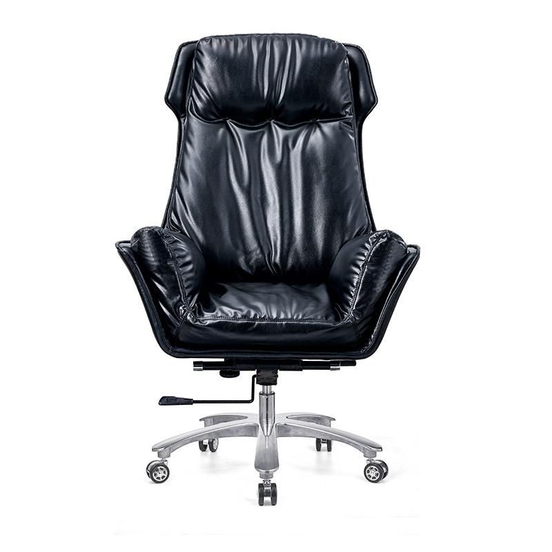 Office Furniture Synthetic Vinyl PU Leather High Back Swivel Staff Boss Executive Modern Office Chairs