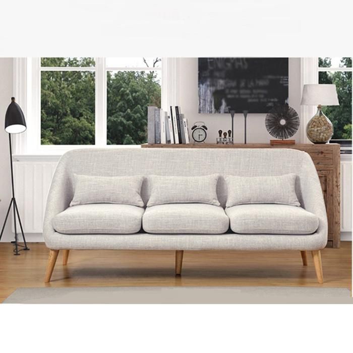 Modern Living Room Furniture Small Fabric Sofa Set 3 2 1 Seater Sectional Sofa