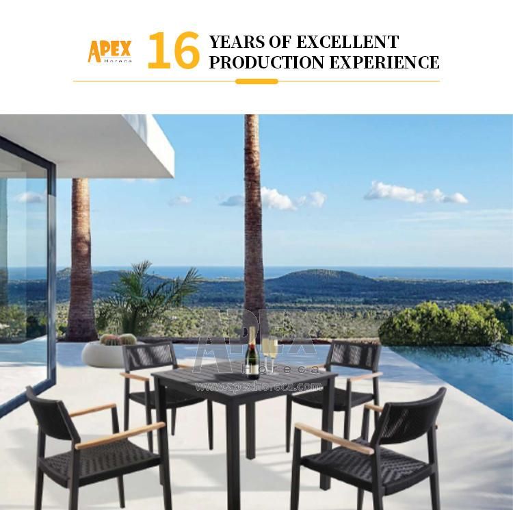 Dining Table Set Modern Dining Waterproof Garden Patio Aluminium Furniture