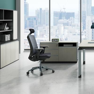 Top Quality PP Materials Modern Comfortable MID-Back Mesh Adjustable Office Chair with Headrest