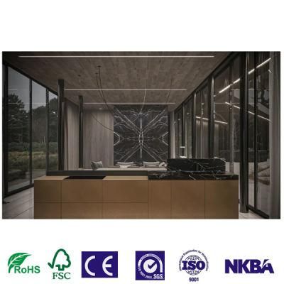 Cabinets Design Factory Customized Matt Black Modular Kitchen Cabinet Modern Kitchen Furniture