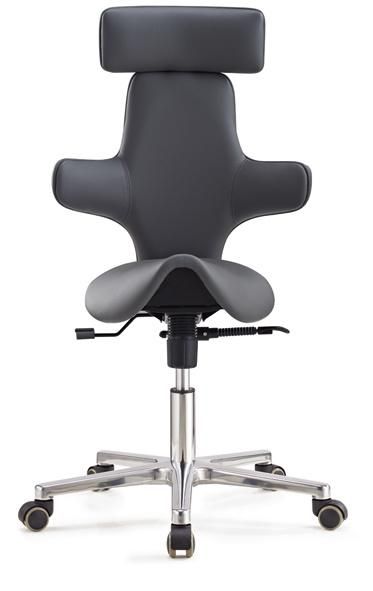 Hy6033 Best Selling Black PU Leather Revolving Office Chair with Backrest