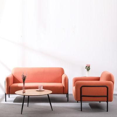 Nordic Style Modern Design Living Room Metal Legs Velvet Armchair Cafe Sofa Chair