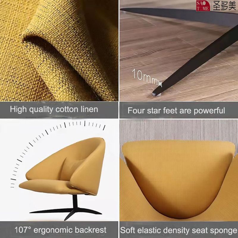 Modern Design Living Room Furniture Leather Lounge Chair for Home