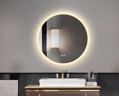 2022 New Design 5mm Wall Mounted Hotel Home Decoration Mirror Lighted 3000K-6000K Bathroom Mirror LED Mirror with Defogger with Touch Sensor