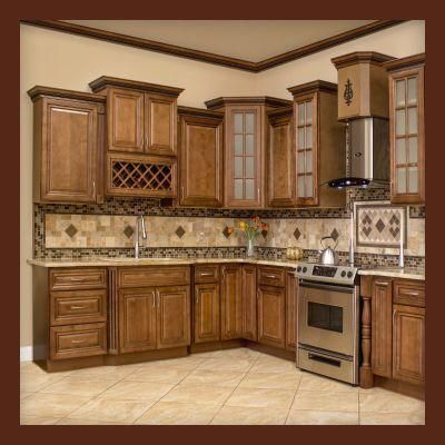 American Solid Wood Kitchen Cabinet, Customized Kitchen Cabinet Design