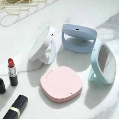 LED Rechargeable Make-up Lighted Mirror Illuminated Pocket Smart Mini Mirror