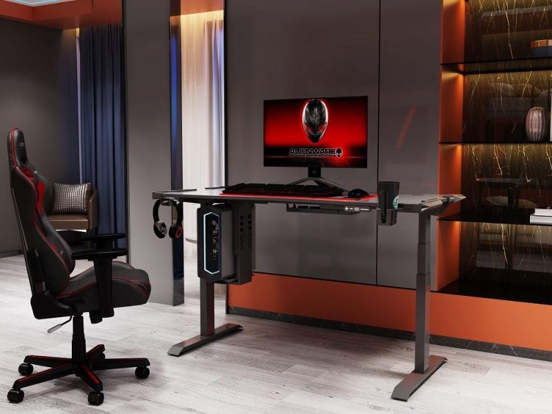 Modern Design Low Noise Adjustable Jufeng-Series Gaming Desk with Good Service