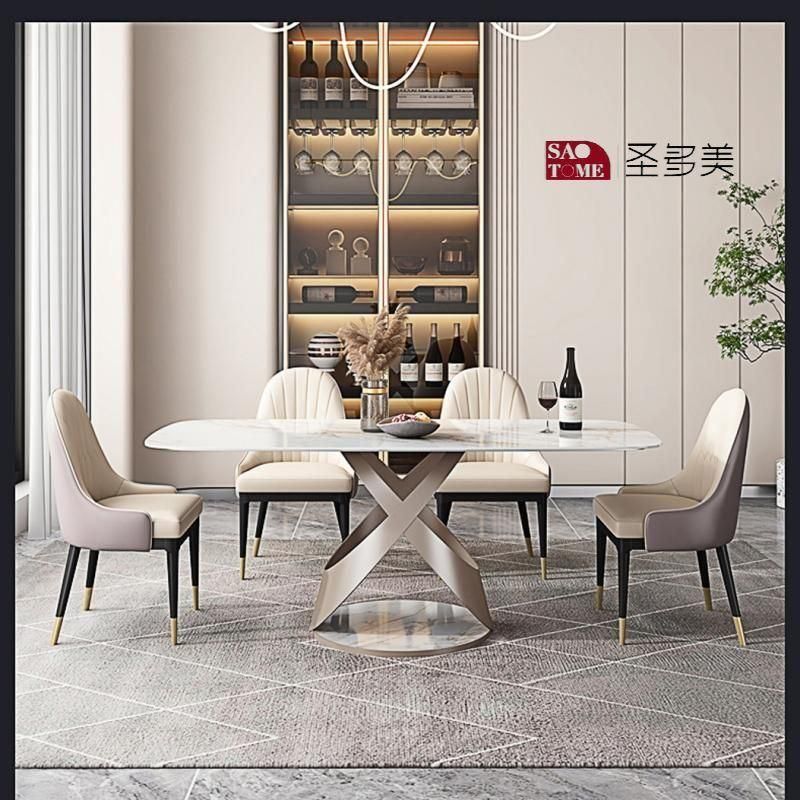 Italian Simple Popular Living Room Dining Room Furniture Net Dining Table