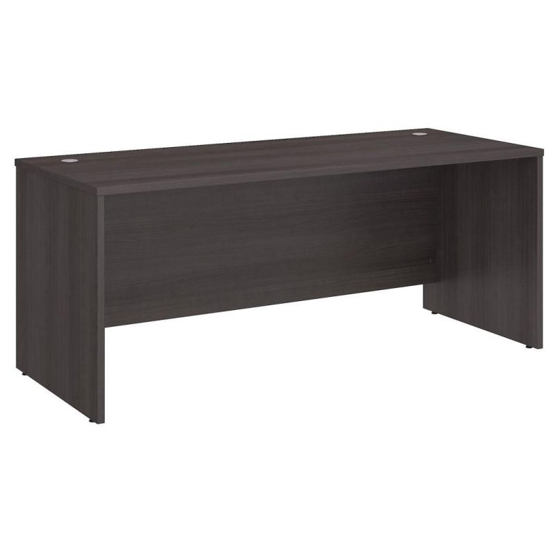 Bush Business Furniture Studio Office Desk in Storm Gray