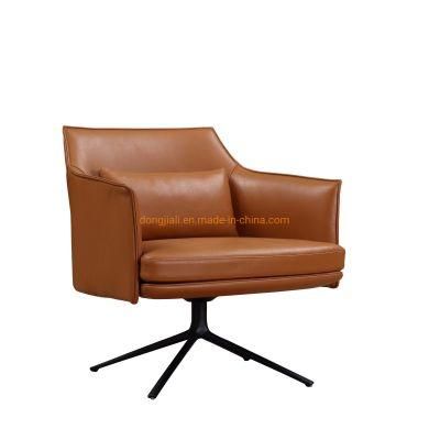 Fashion Design Genius Leather Living Room Lounge Chair with Back