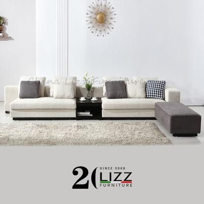 2021 Latest Simple Modern Furniture Lobby Office Living Room Corner Sofa with Middle Table