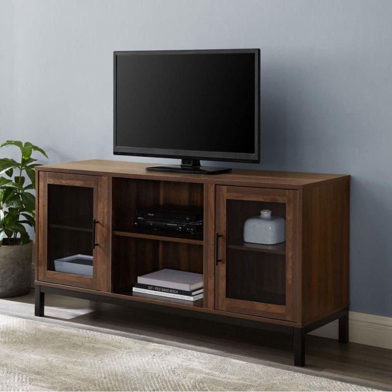 TV Stand with Open Storage for Tv′s up to 58" Flat Screen Living Room Storage Entertainment