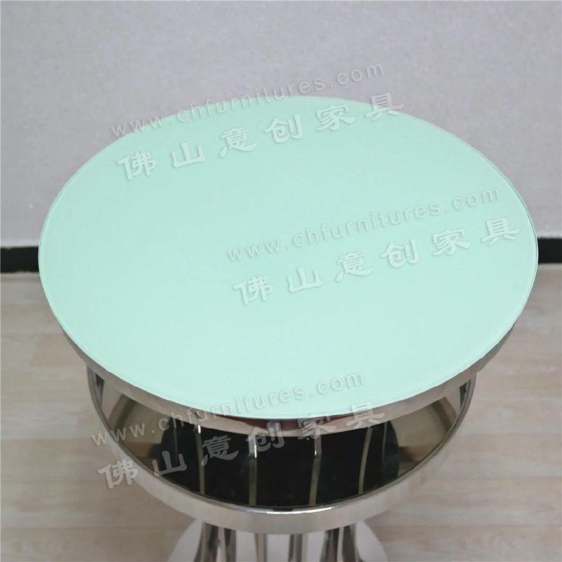 Nightclub Bar Stainless Steel KTV Scattered Table Furniture Tall Round Table