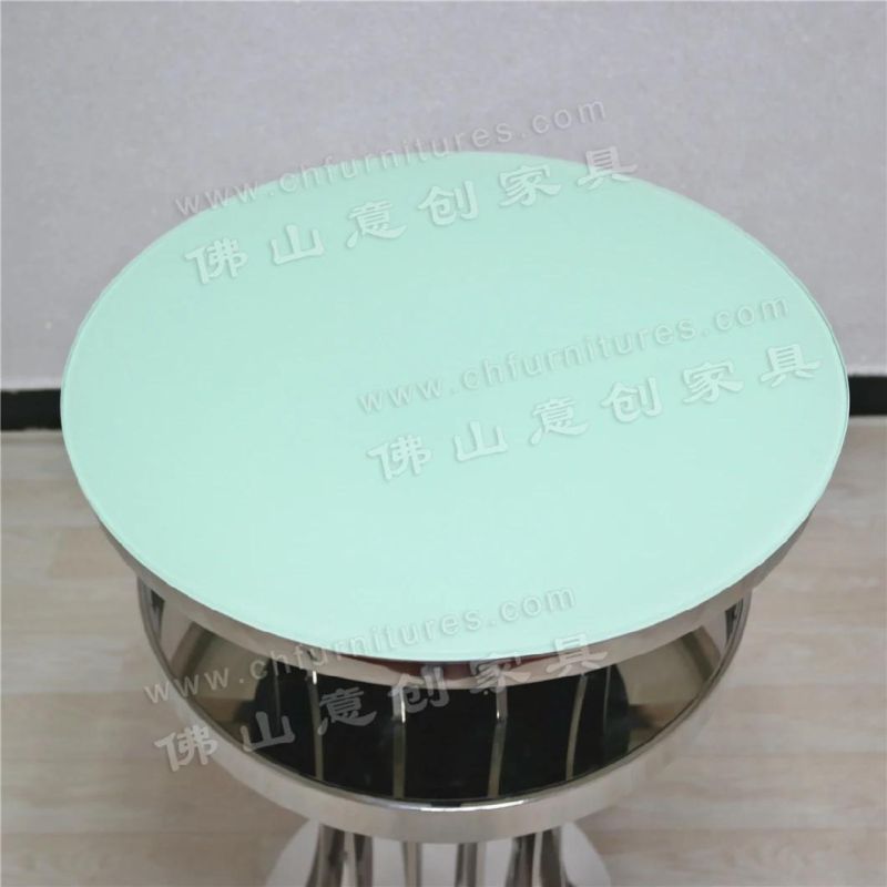 Nightclub Bar Stainless Steel KTV Scattered Table Furniture Tall Round Table