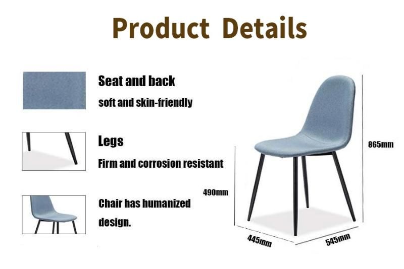 Nordic Modern Cheap Home Velvet Dining Room Furniture Chairs Elegant Leather Wooden Leg Dining Chair