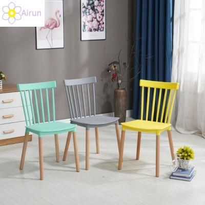 Modern Solid Wooden High Back Simple Antique Design Cafe Hotel Salon Restaurant Party Event Kitchen Wedding Windsor Dining Chair