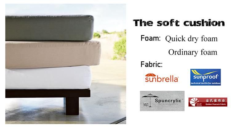 Leisure Furniture Aluminum Straps Weaving Outdoor Modern L Shape Sofa Set