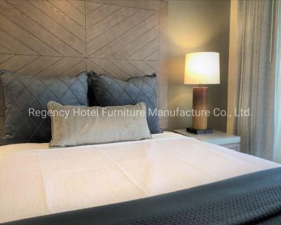 Wholesale Wood Furniture Hotel King Bed Headboard Hotel Room Furniture for Timeshare Use