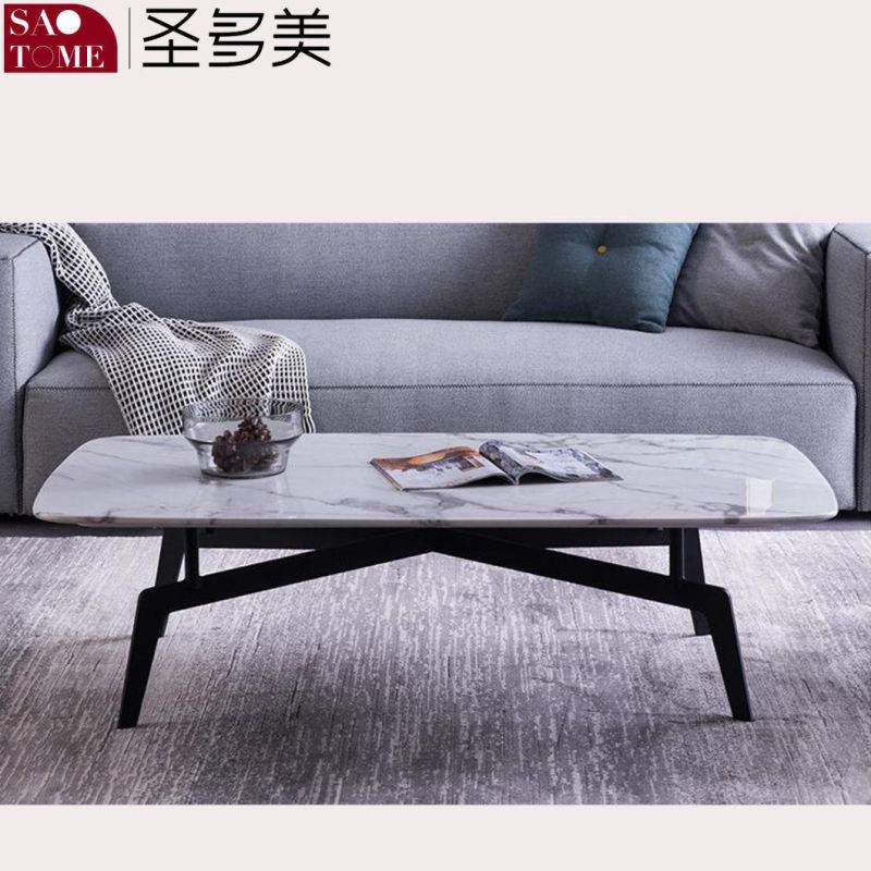 Modern Simple Luxury Living Room Furniture Rectangular Slate/Marble Coffee Table