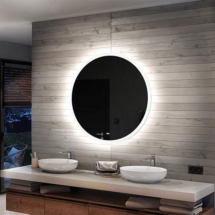 Hotel Wholesale Backlit Illuminated LED Bathroom Mirror Round