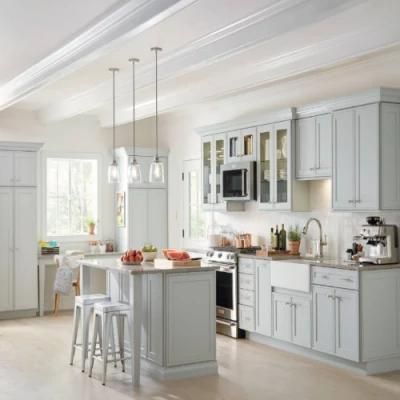 High End Matt Black Handle Less Kitchen Cupboard Melamine Modular PVC Modern Lacquer Kitchen Cabinet