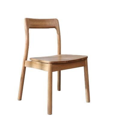 Modern Simple Solid Wood Dining Chair Leisure Coffee Shop Solid Wood Chair 0101