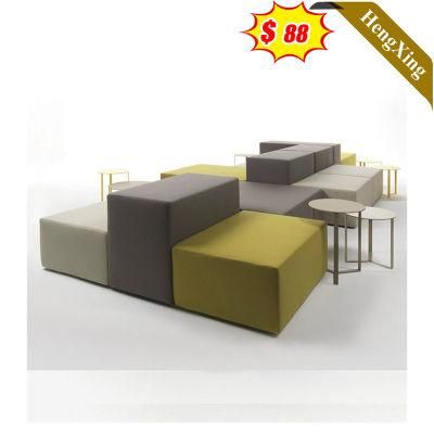 Leather Luxury Office Furniture Waiting Room Chair Leisure Lounge Living Room Sofa Set with Coffee Table