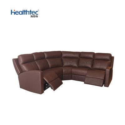 Modern PU Leather Roma Recliner Corner Sofa Sets Sectional Home Theater Lounge Seat for Home