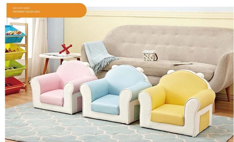 School Study Furniture, Children Furniture Set Sofa, Baby Leather Sofa, Day Care Center Sofa