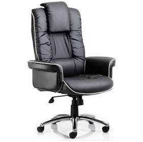 (SZ-OCK02) Real Leather Manager Chair Aluminium Alloy Foot Office Chair