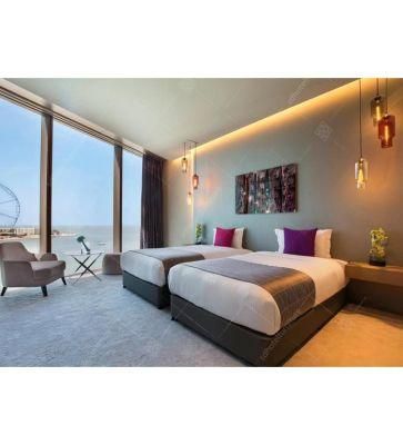 Luxury Hotel Suite Furniture Modern Double Bed Bedroom Furniture Set (FL 15)
