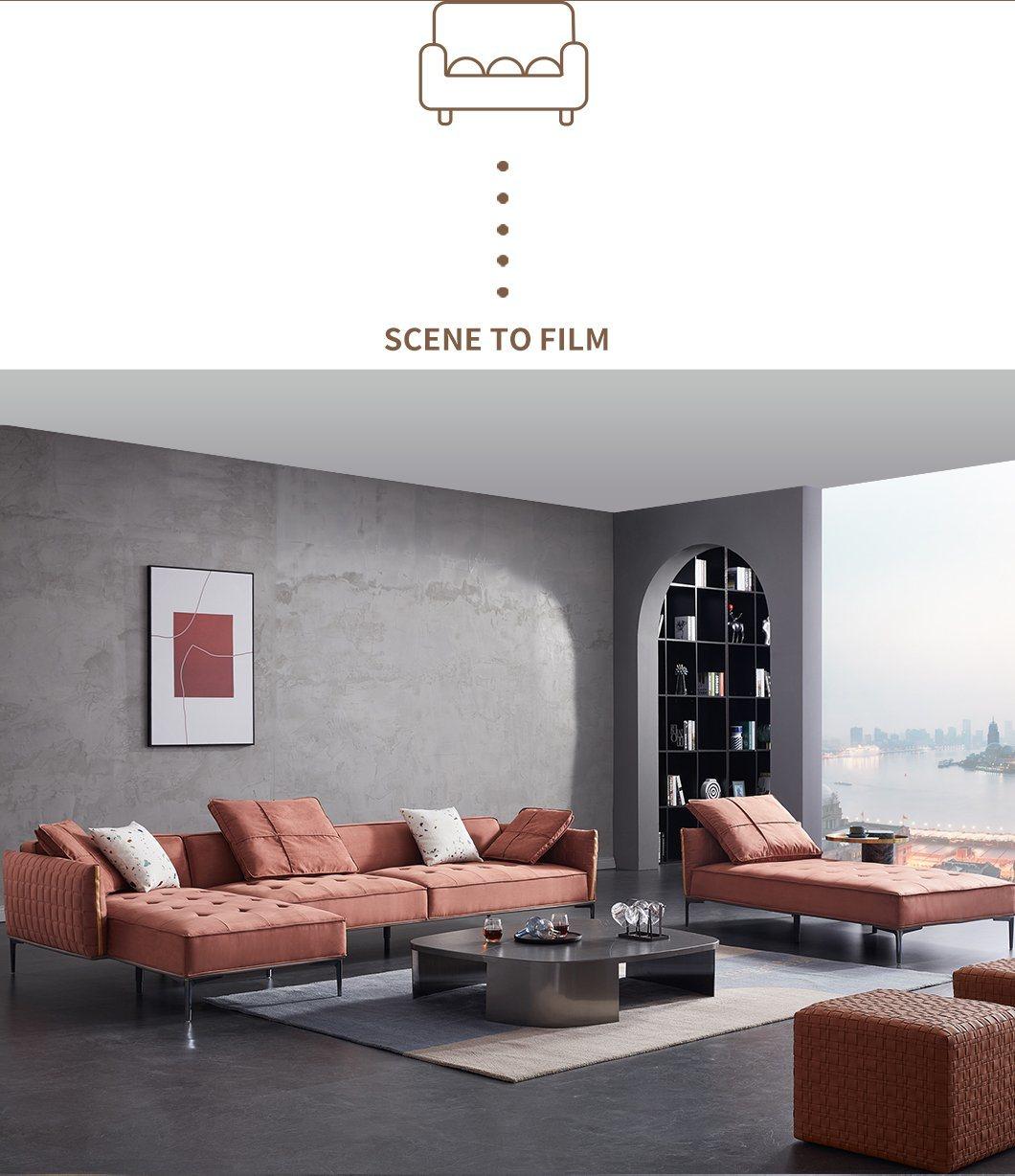High-End Sectional Science and Technology Cloth Sofa Home Furniture