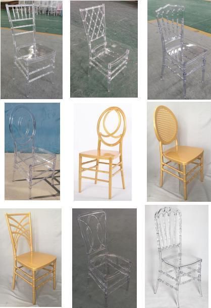 French Style Resin Louis Dining Chair in White Color