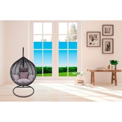 Swing Garden Chair Rattan Outdoor Modern Black Hanging Swing Chair Hanging Outdoor