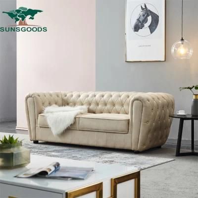 2021-2022 Modern Living Room Furniture Wood Frame Leather Sofa