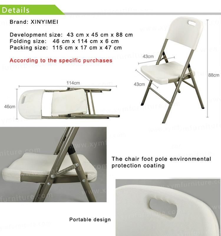 Modern Plastic Metal Folding Chair for Restaurant Party Garden and Outside
