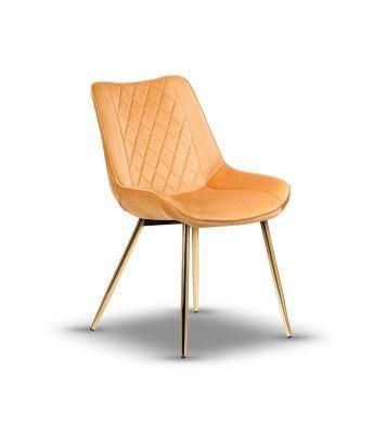 New Design Modern Style Restaurant Hotel Velvet Fabric Chair Living Room Chair
