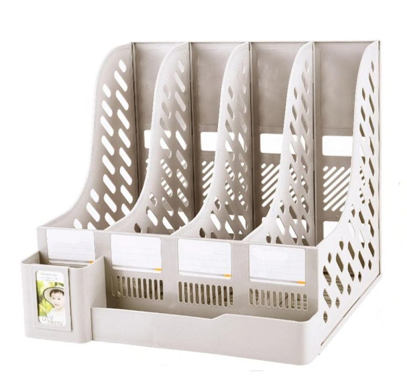 High Quality Hot Sell File Basket Desk Plastic File Rack