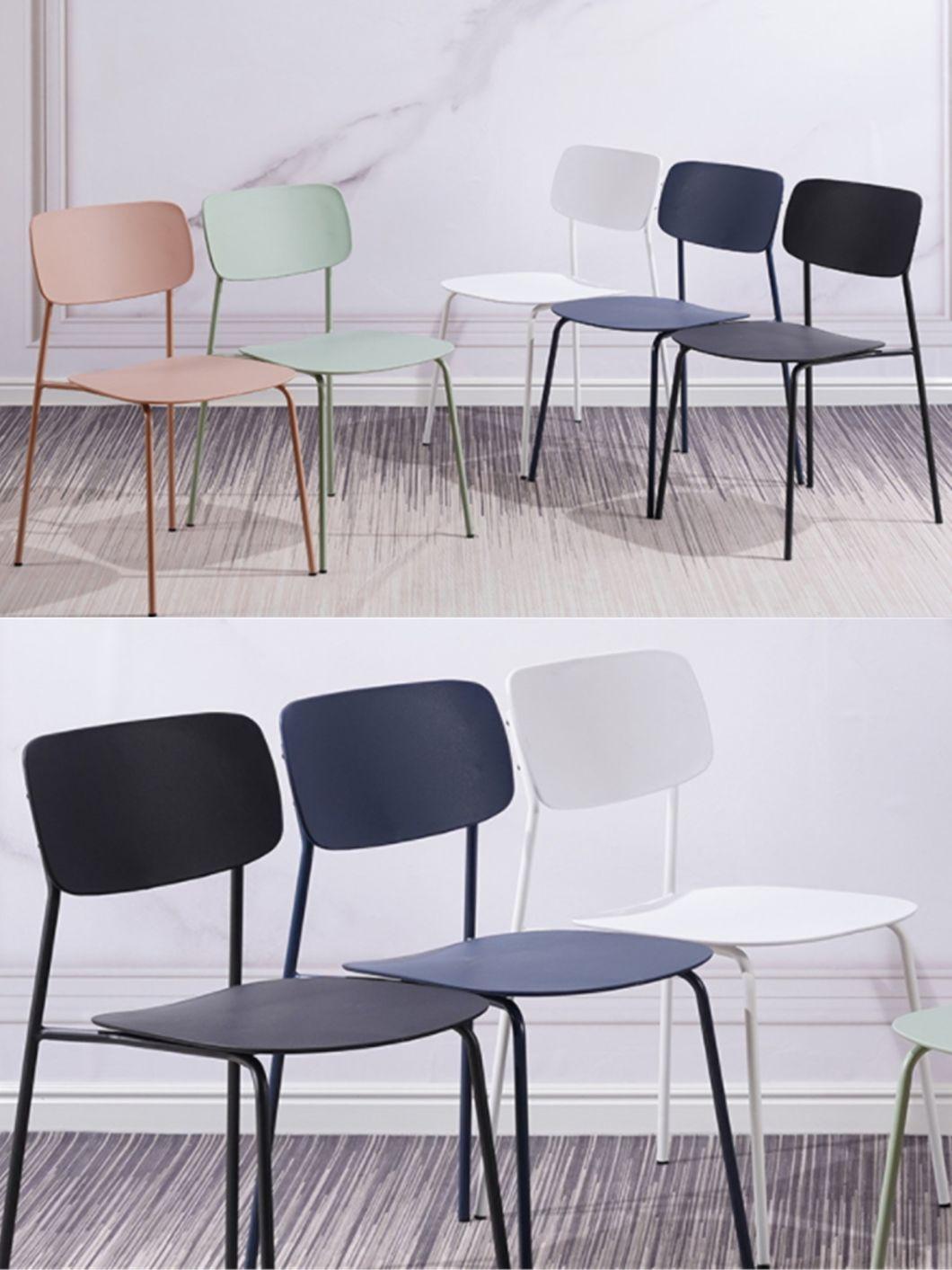 Dinning Room Furniture Sillas Plasticas Chaise Cheap Price Modern Restaurant Leisure Cafe Stackable Dining Plastic Chair