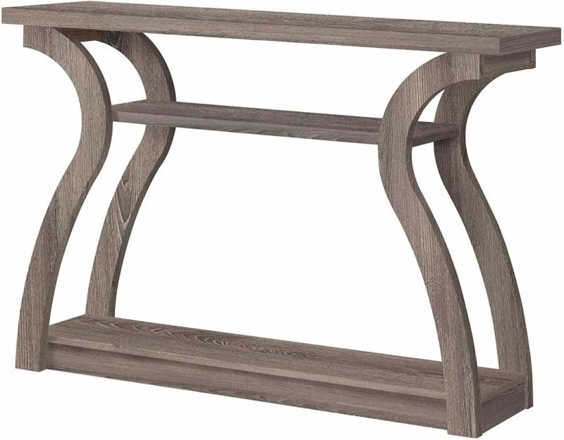 Dark Taupe Violet Hall Console Table Desk