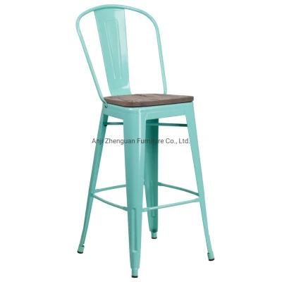 Modern Metal Restaurant Cafe Home Dining Chair Bar Stool (ZG21-051)