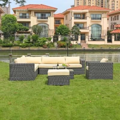 China Factory Outdoor Rattan Sofa Sun Room Garden Terrace Furniture