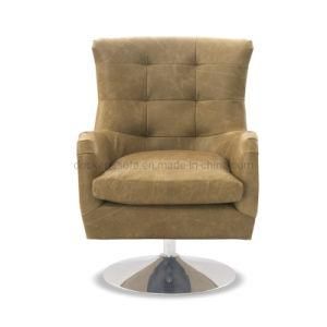 Home Use Furniture High Back Cognac Leather Chair