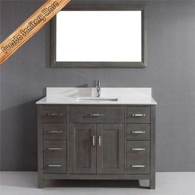 Fed-1952A Modern Solid Wood Bathroom Vanity Bathroom Cabinet Bath Furniture