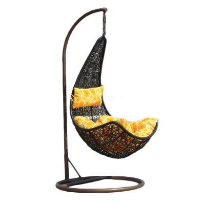 Hot Sale Modern Leisure Garden Weaving PE Rattan Wicker Home Resort Hotel Villa Outdoor and Indoor Hanging Swing Chair