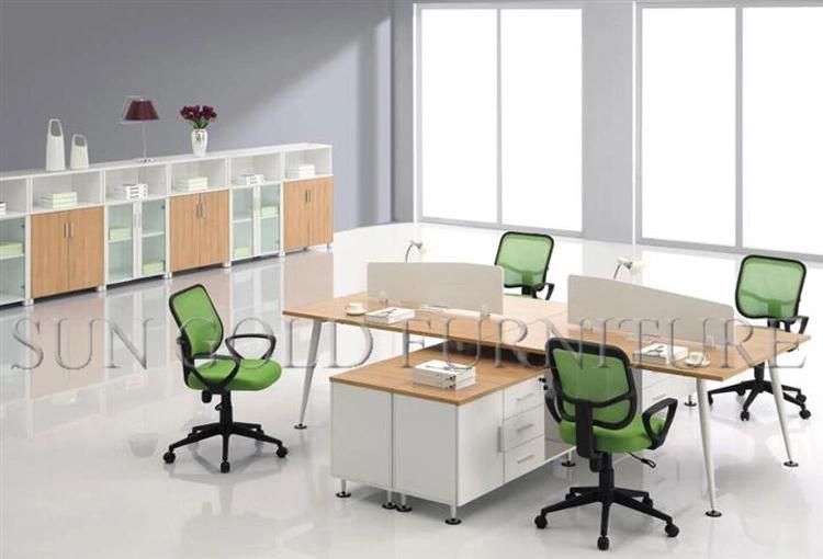 (SZ-WSL330) Aluminum Frame Office Desk with Fabric Partition Office Workstation