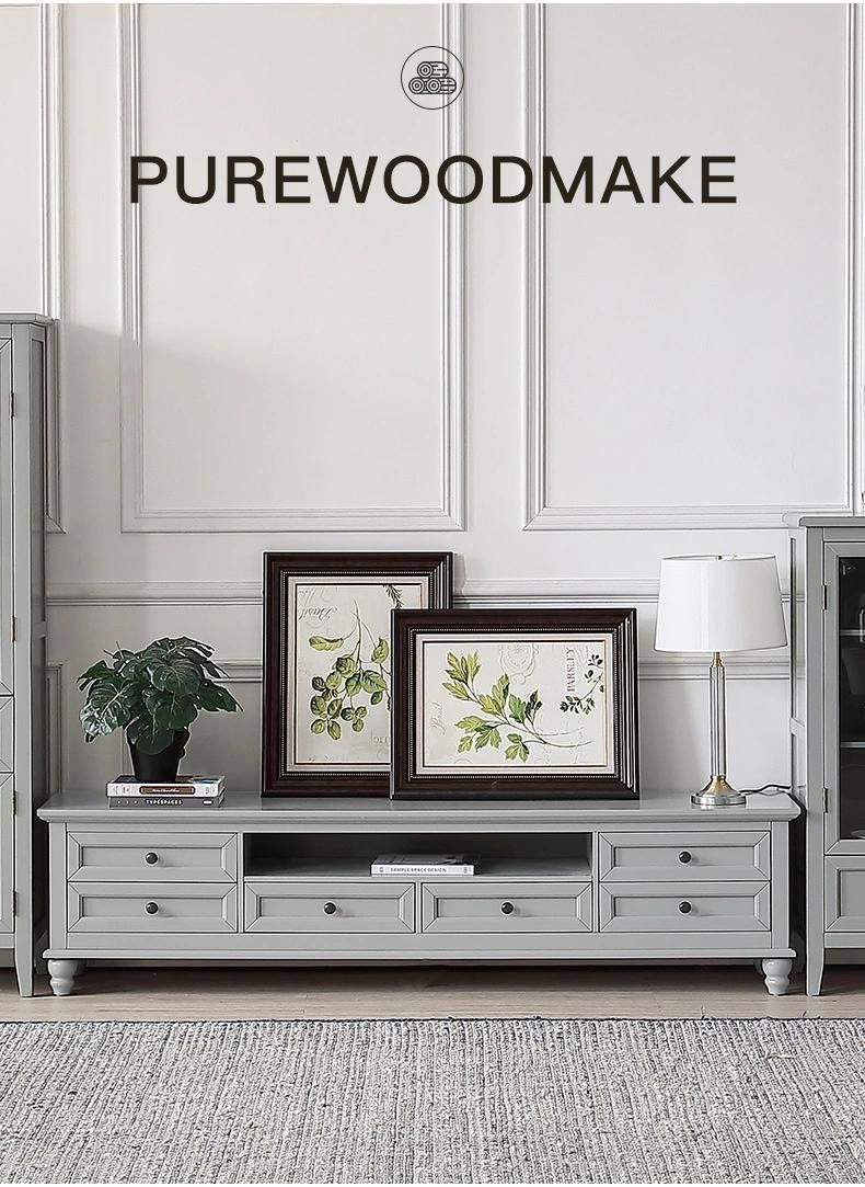 Furniture Modern Furniture Cabinet Living Room Furniture Home Furniture Modern Design Solid Wood Gray Nordic Living Room Furniture TV Stands Cabinet
